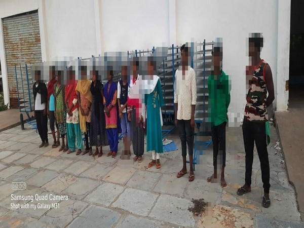 Visual of rescued children by police