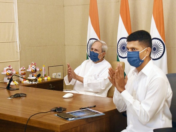 Odisha Chief Minister Naveen Patnaik virtually addressing the event