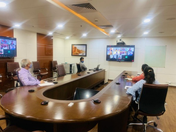 A visual of the virtual launch of the programme. 