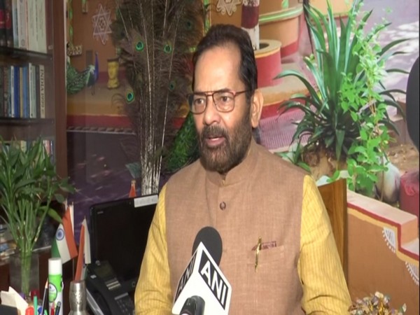 Union Minister for Minority Affairs, Mukhtar Abbas Naqvi (Photo/ANI)
