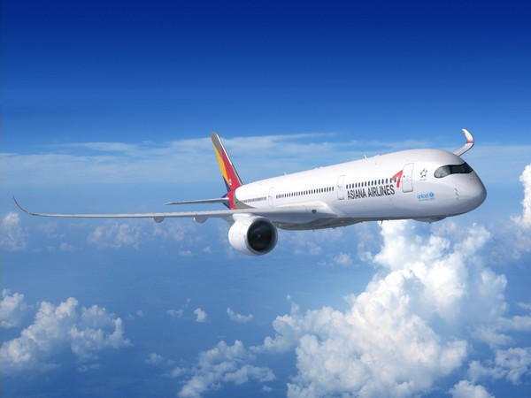 Asiana Airlines' A350 aircraft.