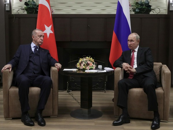 Russian President Vladimir Putin attends a meeting with Turkish President Tayyip Erdogan in Sochi, on September 29.