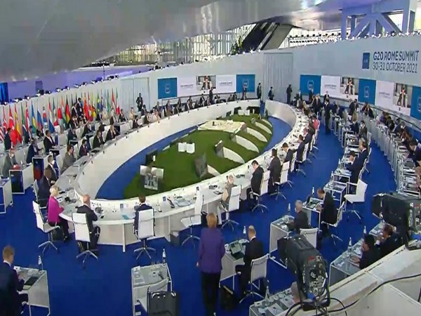 The leaders of G20 during a session of the Rome Summit in 2021