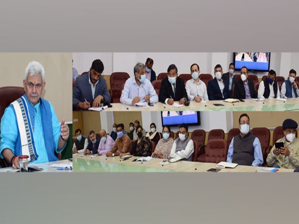 Jammu and Kashmir Lieutenant Governor Manoj Sinha chaired a meeting of secretaries on Monday.