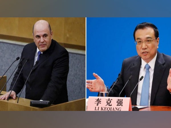 Russian Prime Minister Mikhail Mishustin and Chinese State Council Premier Li Keqiang