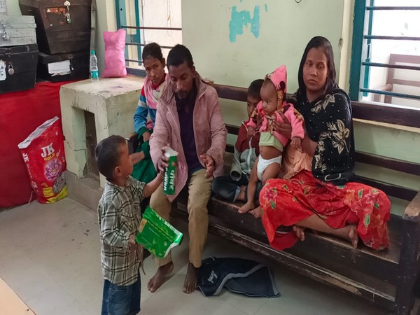 The family who entered Indian territory (Photo/ANI)