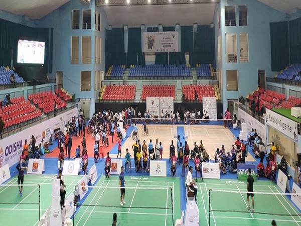 Shuttlers in action during the National Para-Badminton Championship