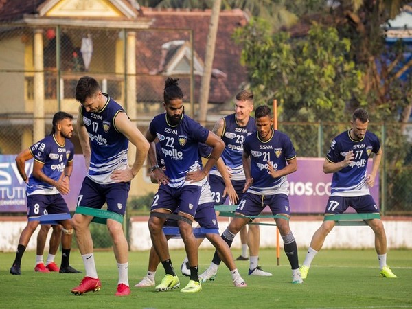 Chennaiyin FC players during training (Image: Chennaiyin FC)