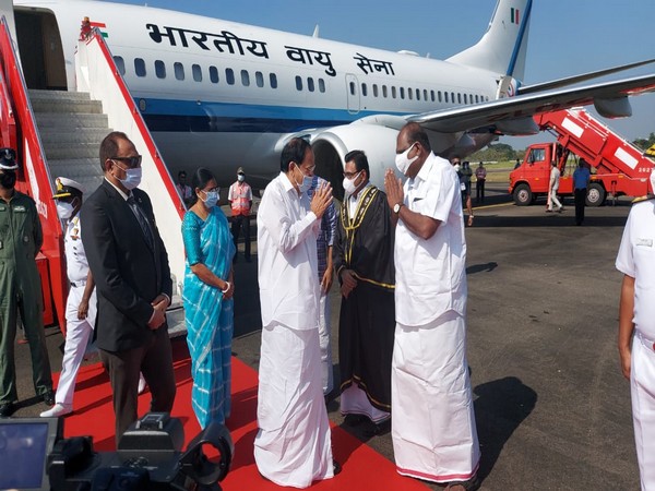President M Venkaiah Naidu arrived at Kochi Naval Airport on Friday