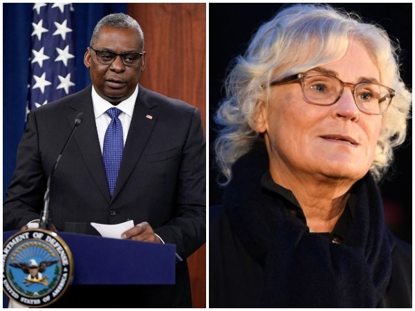 US Secretary of Defense Lloyd Austin and German Federal Minister of Defense Christine Lambrecht (Photo Credit: Reuters)