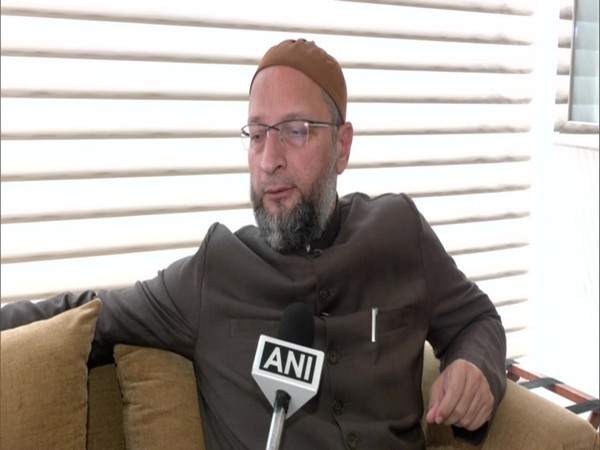 AIMIM chief Asaduddin Owaisi in Lucknow (Photo/ANI)