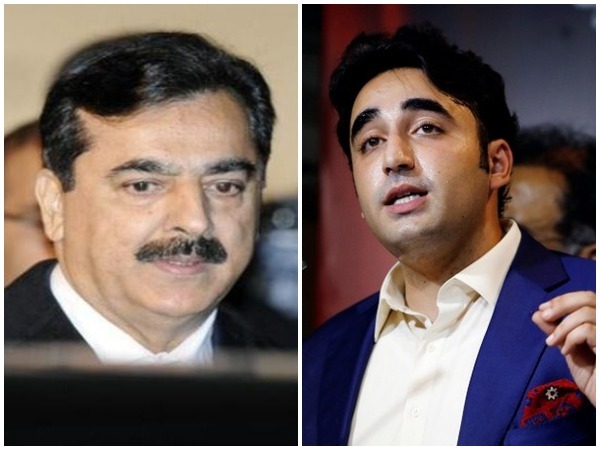 PPP leader Yousaf Raza Gilani and PPP chairman Bilawal Bhutto-Zardari