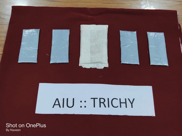 Gold seized by AIU in trichy (Photo/ANI)