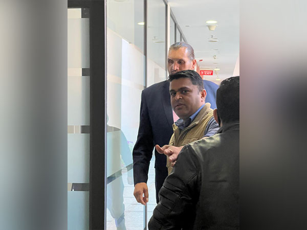 Great Khali in BJP Headquarters (Photo/ANI) 