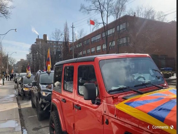Car rally held in Toronto to celebrate 109th Tibetan Independence Day