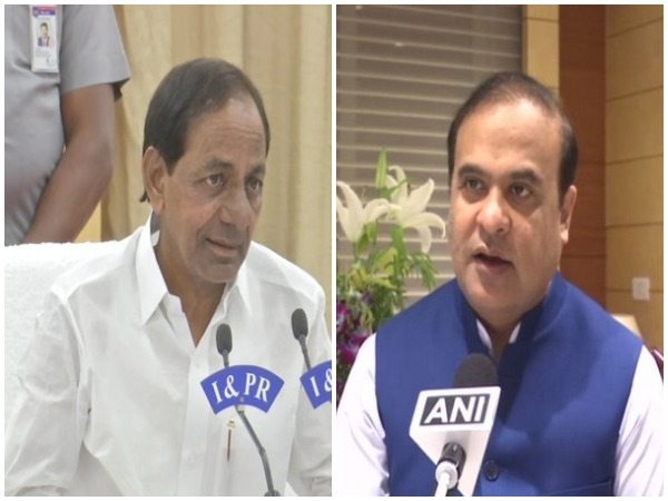 K Chandrasekhar Rao and Himanta Biswa Sarma (File Photo) 