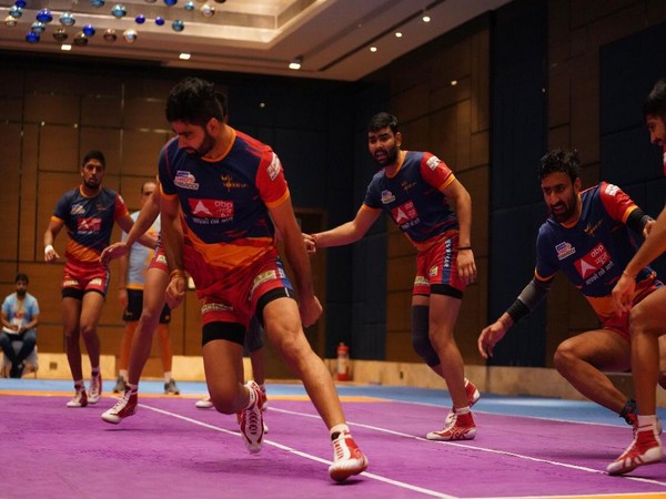 UP Yoddha team practicing (Image: UP Yoddha/PKL)