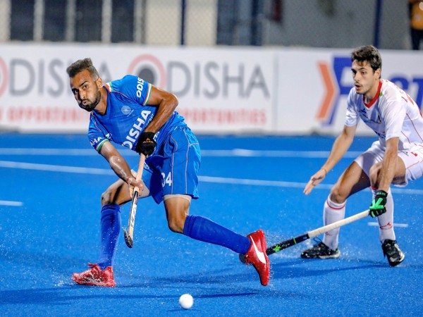 Sukhjeet Singh in action during FIH Hockey Pro League match (Image: Hockey India)