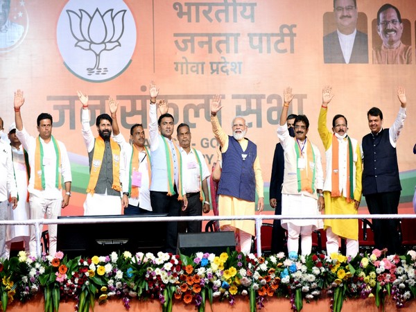 A visual from BJP rally in Goa.