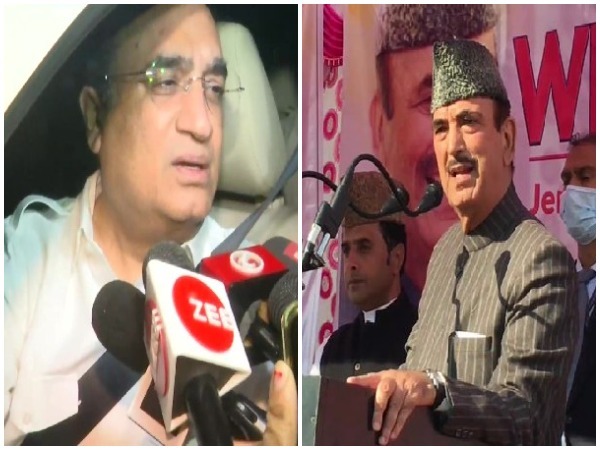 Congress G23 leaders Ajay Maken and Ghulam Nabi Azad.