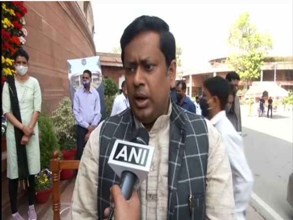 West Bengal BJP president Sukanta Majumdar speaking to ANI in New Delhi on Monday. (Photo/ANI)