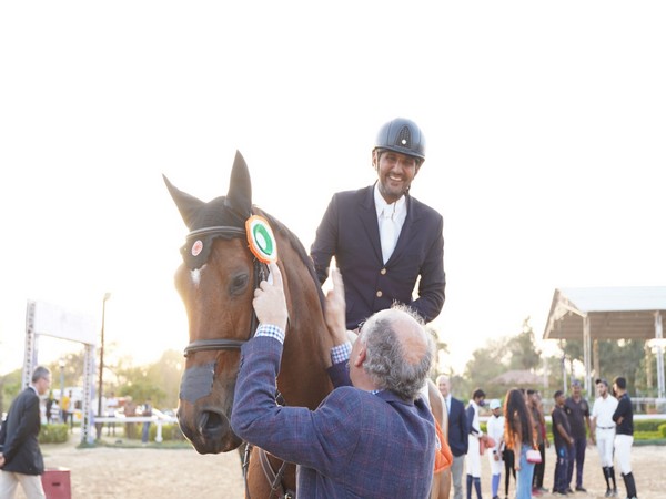 Equestrian Amar Sarin after qualifying for Asian Games 2022 (Image: EFI)