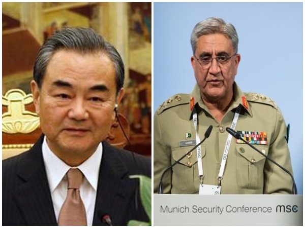 Chinese Foreign Minister Wang Yi meets Pakistan Army chief General Qamar Javed Bajwa