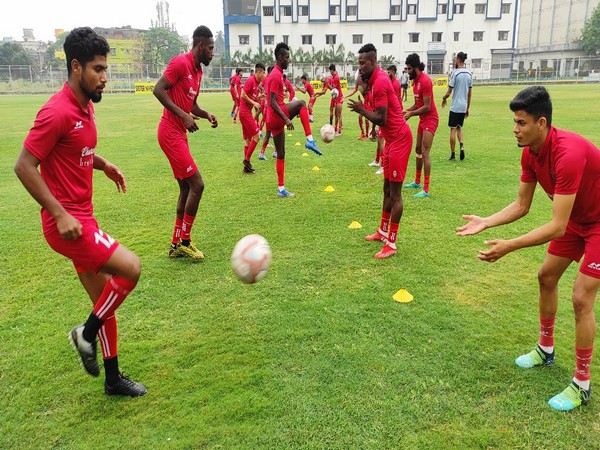 Churchill Brothers team during a practice session (Image: AIFF)
