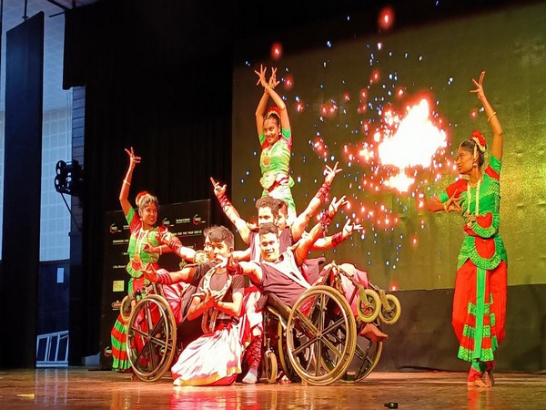 Specially abled students performing in Indore (Photo/ANI)
