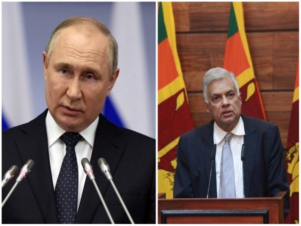 Sri Lankan President Ranil Wickremesinghe and Russian President Vladimir Putin (File Photo)