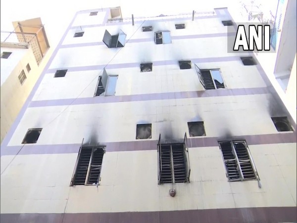 A visual from the factory in Delhi's Anand Parvat Industrial Area where a fire broke out on Saturday. [Photo/ANI]