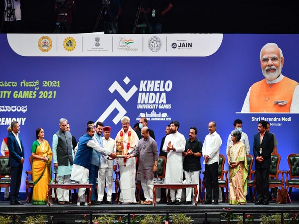Vice President M Venkaiah Naidu at the opening ceremony of KIUG 2021 (Image: SAI media)