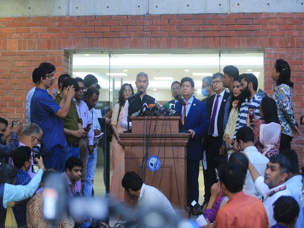 EAM Jaishankar speaking at Joint Press Interaction in Dhaka on Thursday
