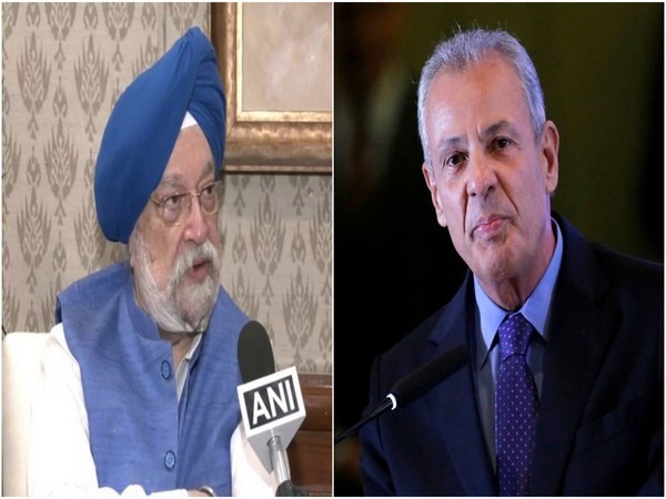 Minister of Petroleum & Natural Gas, Hardeep Singh Puri and Brazilian Minister of Mines and Energy Bento Albuquerque. 