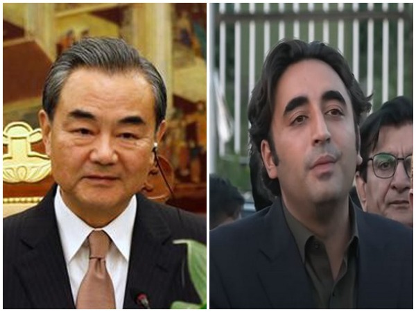 Chinese Foreign Minister Wang Yi and Pakistani foreign minister Bilawal Bhutto Zardari 