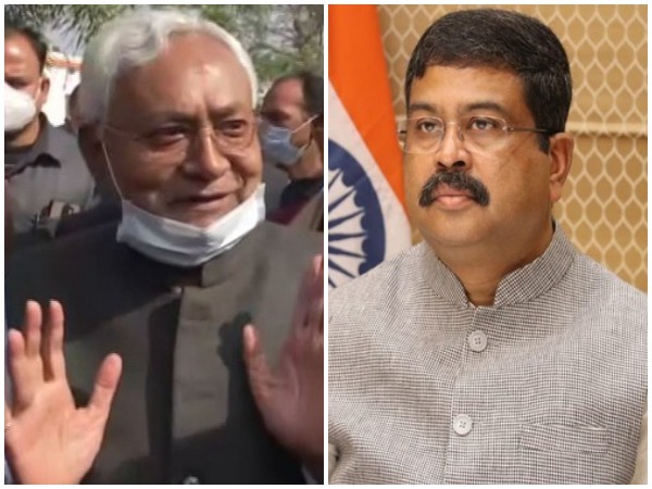 Bihar Chief Minister Nitish Kumar and Union Minister Dharmendra Pradhan (File Photo)