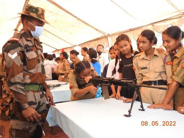 A visual from the equipment and weapon display held in Assam's Dibrugarh on Sunday.