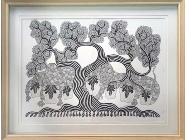A Gond Art painting.
