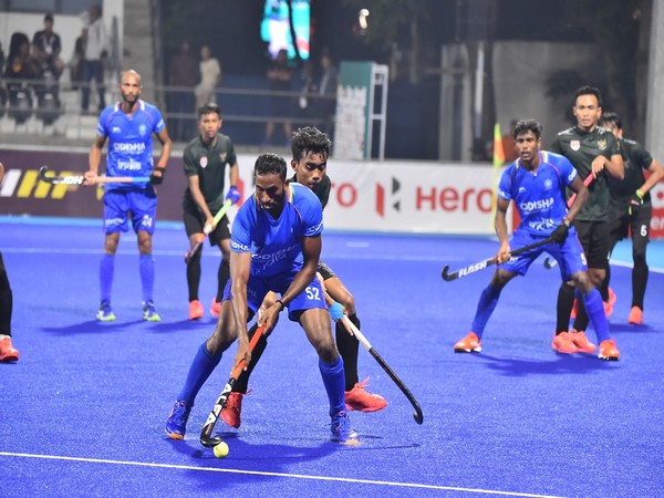 Indian hockey team in action against Indonesia in Asia Cup 2022 (Image: AHF)