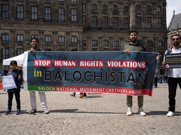 Baloch National Movement, Netherlands Zone organised a protest in the Netherlands
