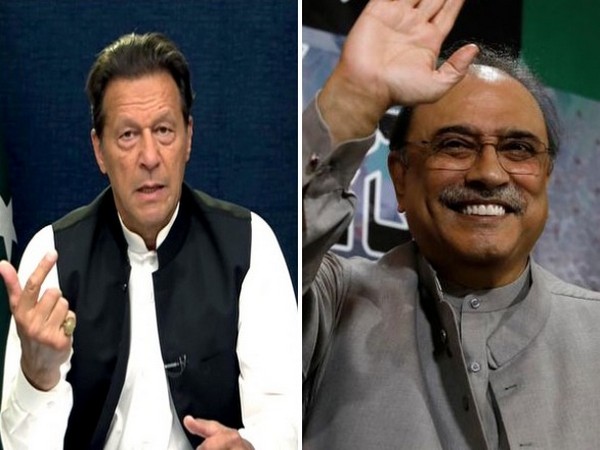 Former Pakistan Prime Minister Imran Khan and Pakistan Peoples Party Co-Chairman Asif Ali Zardari (File Image)