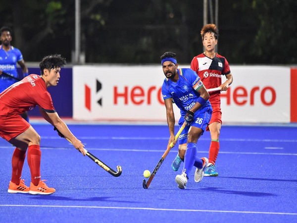 India captain Birendra Lakra in action against Korea in Asia Cup 2022 (Image: HI)