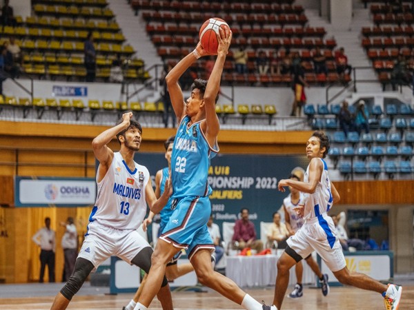India in action against Maldives in FIBA U 18 Asia Championship 2022 SABA Qualifiers