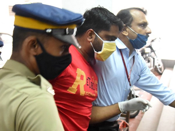 Sarith P S being taken to Economic Offence Special Court (Photo/ANI)