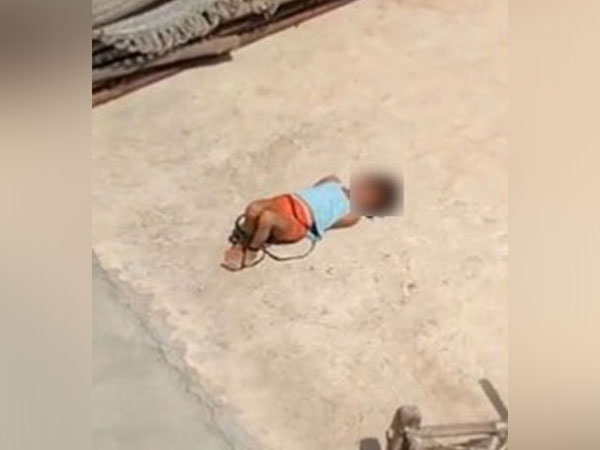 Minor tied at a rooftop for not doing homework (Photo/ANI)