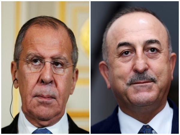 Russian Foreign Minister Sergey Lavrov and Turkish Foreign Minister Mevlut Cavusoglu