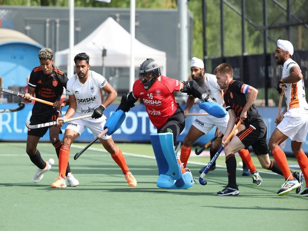 Indian team in action against Netherlands during FIH Pro Hockey League (Image: HI Media)