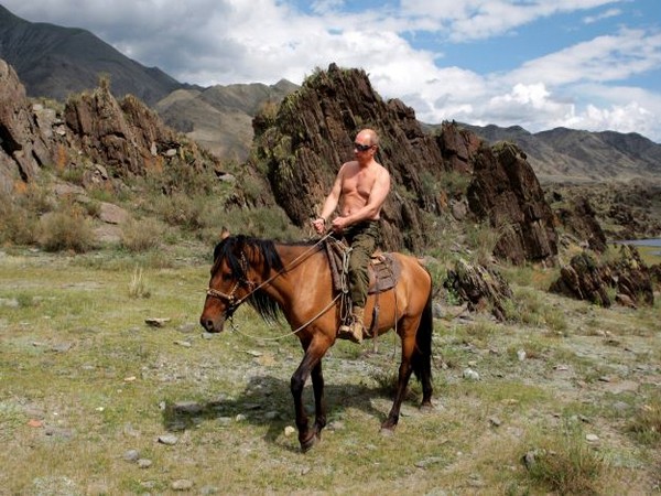 Shirtless, bare-chested horse-riding picture of Russian President Vladimir Putin (Photo Credit - Reuters)
