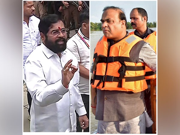 Rebel Shiv Sena MLA Eknath Shinde and Assam Chief Minister Himanta Biswa Sarma (Photo:ANI)