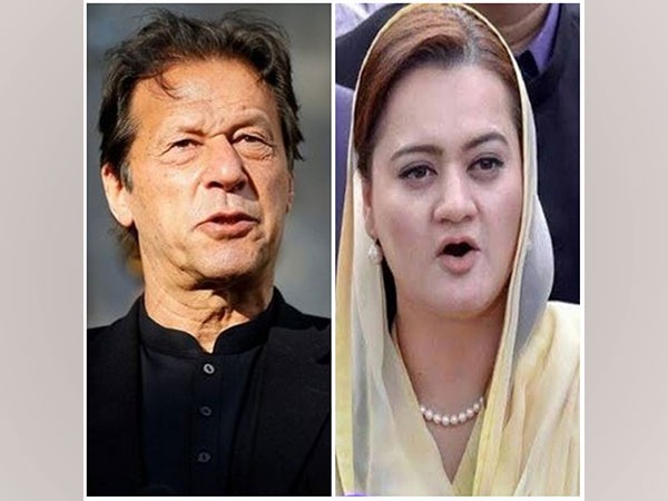 PTI chairman Imran khan and Pakistan Minister of Information and Broadcasting Marriyum Aurangzeb